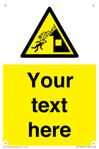 Custom warning roof avalanche